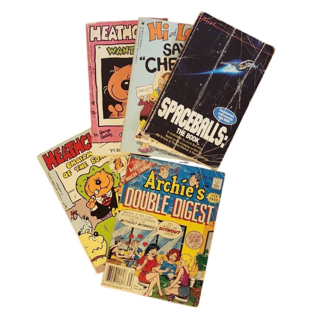 5 vintage paperbacks